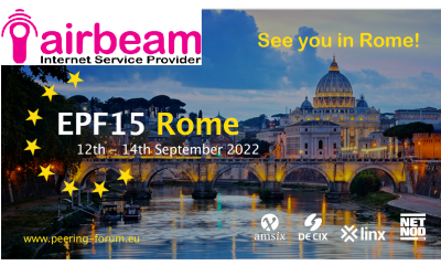 European Peering Forum 2022 – Airbeam will be in Rome!